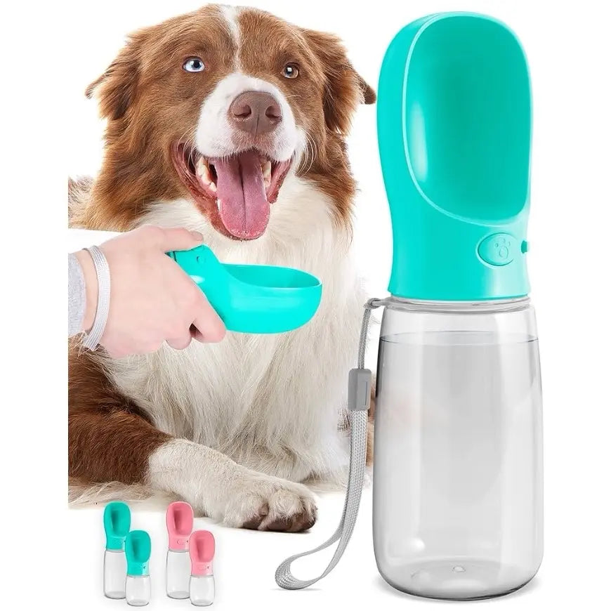 Dog Water Bottle, 550Ml, Portable Dog Water Bottle, Lightweight, Leak Proof