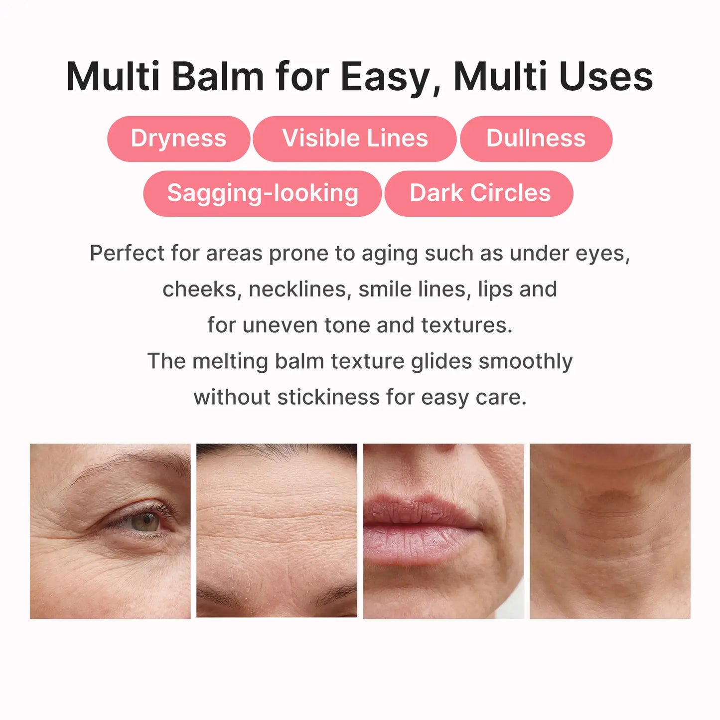 [‮Ebucidem‬] PDRN Pink Collagen Volume Multi Balm | All in One Volufiline, PDRN, NAD Stick for Youthful-Looking, Helping Look of Fine Lines, Firming Care, Anti-Aging Care | for Under-Eyes, Neck, Forehead, Smile Lines, Lip Care | Korean Skincare