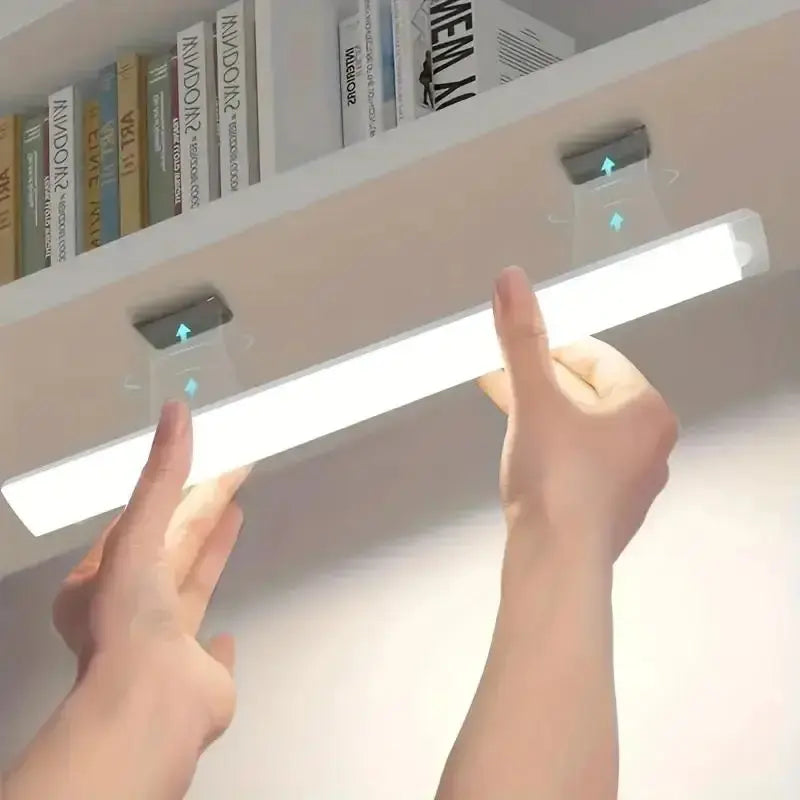 Usb-Rechargeable Wireless Cabinet Light, Smart LED Motion-Sensor Light, Magnetic Self-Adhesive Wardrobe Light, Shelf Lights, Cabinet Lighting, for Dresser, Room and Kitchen Table