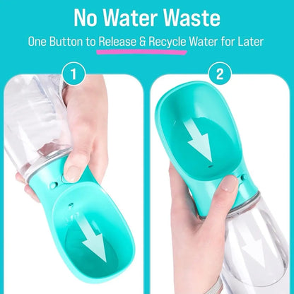 Dog Water Bottle, 550Ml, Portable Dog Water Bottle, Lightweight, Leak Proof