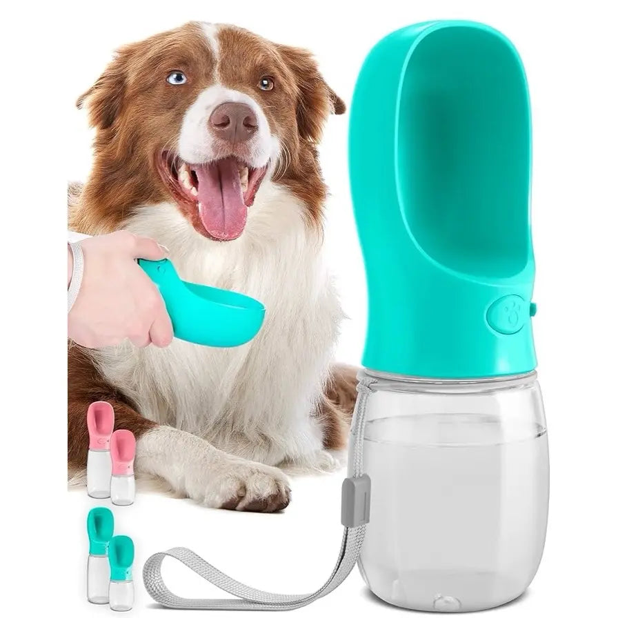 Dog Water Bottle, 550Ml, Portable Dog Water Bottle, Lightweight, Leak Proof